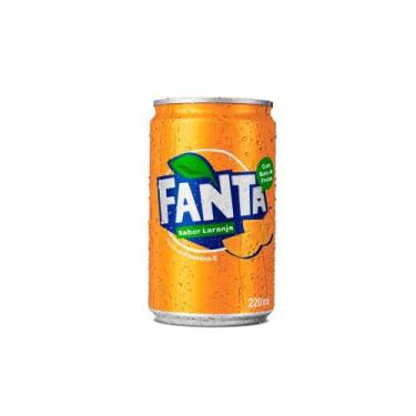 Imagem de Refrigerante Laranja Fanta Mini Lata 220ml