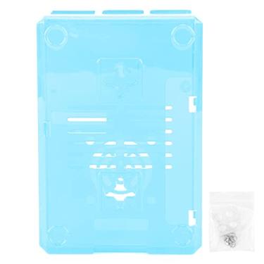 Imagem de 3B 3B+ Protetor Caso ABS Capa fosca com parafusos Montável na parede Dissipação de calor durável Design para 3B 3B+ (Azul)