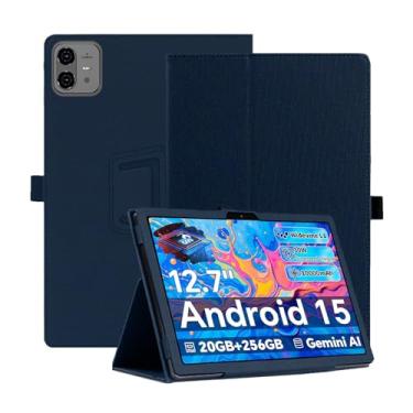 Imagem de Capa para tablet TECLAST ArtPad Pro de 12,7 polegadas, capa protetora NOUKAJU Tablet, suporte dobrável com suporte para lápis e alça de pulso, resistente a quedas, capa de proteção para TECLAST ArtPad