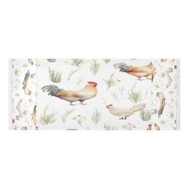 Imagem de Wassud Capas de lavadora e secadora de galinhas, protetor de lavadora com sacos de armazenamento, capa de geladeira à prova de poeira com bolsos para lavanderia doméstica, cozinha, 120 x 55 cm