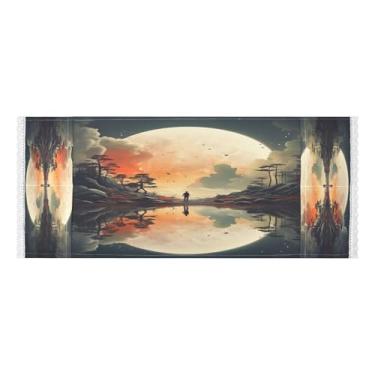 Imagem de Wassud Capas de lavadora e secadora de lua, protetor de lavadora com sacos de armazenamento, capa de geladeira à prova de poeira com bolsos para lavanderia doméstica, cozinha, 120 x 55 cm