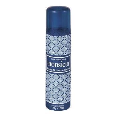 Imagem de Desodorante Aerosol 120g - Monsieur (Azul)