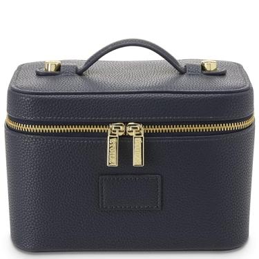 Imagem de ETOILE - Mini Vanity Case Navy - Bolsa organizadora de maquiagem elegante para viagem com divisórias removíveis