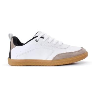 Imagem de Tênis Feminino Casual Know Branco Moda Treino (Branco Caramelo, BR, Adulto, Numérico, 39)