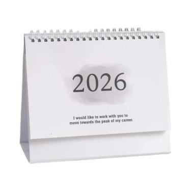 Imagem de Calendário De Mesa Grande 2026 Em Inglês, Planejador Anual, Mensal E D