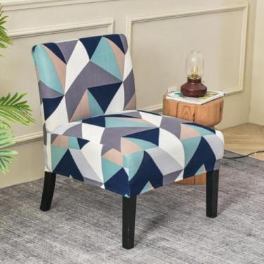 Imagem de Capa para cadeira de asa de elastano impressa, capas de cadeiras removíveis com detalhes sem braços, protetor de móveis, uso versátil, para bar, sala de estar, quarto, hotel, balcão tipo 07||tamanho