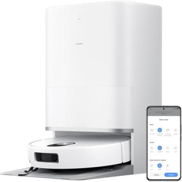 Imagem de XIAOMI Aspirador robótico 5, sucção 20.000Pa, navegação a laser dToF, 8,8 cm fino, braços duplos para bordas, autolimpeza a 80 °C, sistema antiemaranhamento