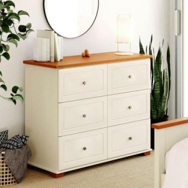 Imagem de Cômoda 6 Gavetas Ananda CabeCasa MadeiraMadeira Off-white/Mel