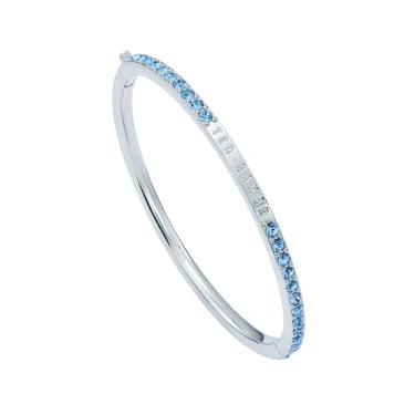 Imagem de Ted Baker Pulseira feminina London Claudia com dobradiças de cristal estreito, Standard, Latão, Sem Pedra Preciosa