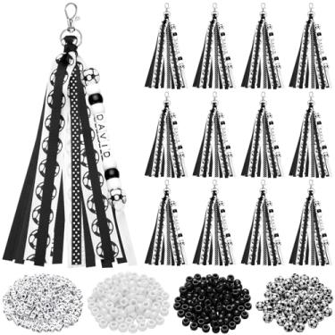 Imagem de Tondiamo 562 peças chaveiro esportivo grande basquete futebol chaveiro líder de torcida presentes chaveiro pingente feminino masculino festa lembrancinha, Preto, branco., Futebol