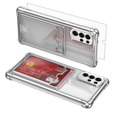 Imagem de Asuwish Capa de celular para Samsung Galaxy S25 Ultra 5G com protetor de tela de vidro temperado e suporte de cartão rígido à prova de choque acessórios S25Ultra 25S S 25 25Ultra 6.9 2025 feminino