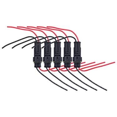 Imagem de Acouto Conector Elétrico do Carro de 5 Pces, Conectores Automotivos Antiflaming do Fio Com Desempenho Confiável para Aplicações Versáteis (2P)