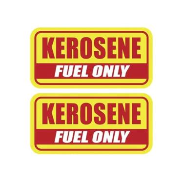 Imagem de Pacote com 2 adesivos autoadesivos de segurança para carro, caminhão, janela, para-choque, tanque de gasolina diesel