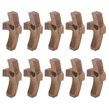 Imagem de Hoypeyfiy 10 peças cruz de madeira Fidget, bolso cruz meu coração com sacos de organza, alívio de estresse para cristãos, presentes religiosos da primeira comunhão do Dia dos Pais da Páscoa