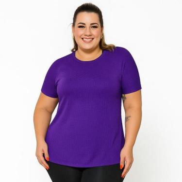 Imagem de Camiseta Feminina Dry Fit Plus Size Alta Qualidade Perfeita para Trein