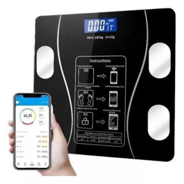 Imagem de Balança Bioimpedância Corporal Digital Bluetooth 180Kg - Balança Digit