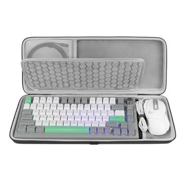 Imagem de Geekria キーボードケース 互換品 Keychron K2 Version 2/ Q1/ V1 84キーワイヤレスゲーミングメカニカ EPOMAKER Theory TH80 Pro 75% メカニカル ゲーミング キーボード 収納ケース