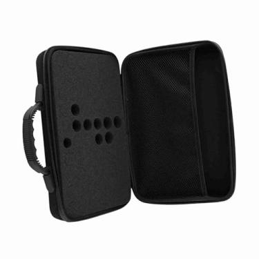 Imagem de GLOGLOW Estojo de Rack de Armazenamento, Casca Dura de Couro EVA, Organizador de Armazenamento de 60 Garrafas para Viagens e Casa, Transporte de óleo Essencial Preto Nan (Preto)