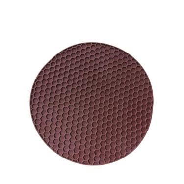 Imagem de Descansos Panela Silicone Resistente 17cm Protetor Antiaderente para Mesa e Cooktop, Ideal para Cozinheiros e Famílias(KIT 8 MARROM)