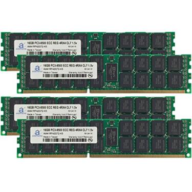 Imagem de Adamanta Atualização de memória de servidor de 64 GB (4 x 16 GB) para HP Proliant BL465c G7 DDR3 1066Mhz PC3-8500 ECC registrado 4Rx4 CL7 1,5v