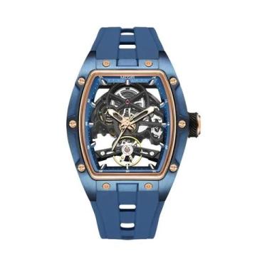 Imagem de Relógio Mecânico Automático Masculino MEGIR Em Aço Inoxidável À Prova 