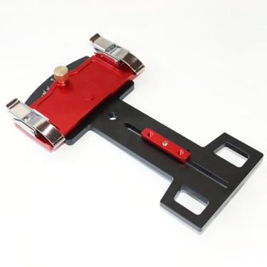 Imagem de Jiawu Serra de esquadro com ângulo ajustável e parada rápida de ângulo positivo de -60° a 60°, esquadro com trilho guia, transferidor, guia de com trilho em reto de 90