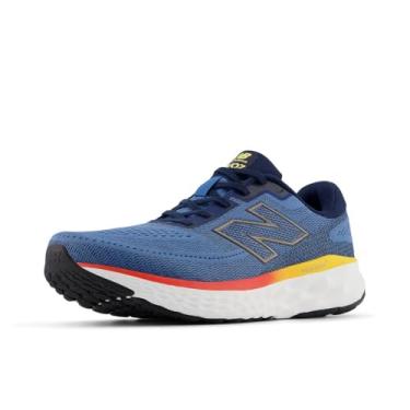 Imagem de New Balance Fresh Foam X Evoz V4 Tênis de corrida masculino, Pedra marinha/azul marinho/clementina, 10 Wide