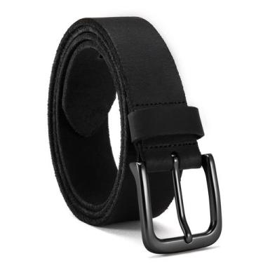 Imagem de Cinto masculino de couro integral CHAOREN Work Heavy Duty Black