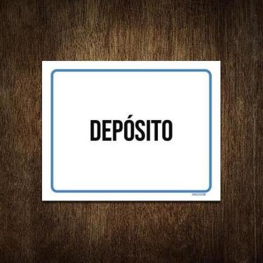 Imagem de Placa Ambiente Sinalização Setor Depósito 36X46 - Sinalizo