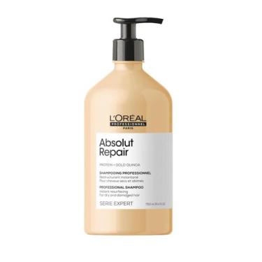 Imagem de Shampoo Loreal Absolut Repair Gold Quinoa + Protein 750ml - L'Oréal Pr