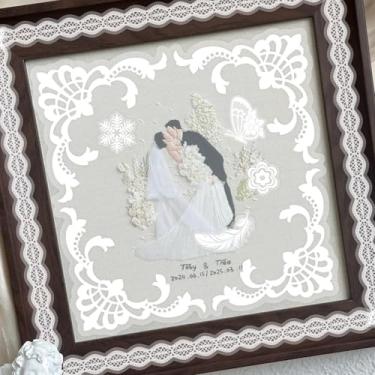 Imagem de 130 peças de adesivos de scrapbook de renda transparente – Enfeites vitorianos de PET à prova d'água para bricolage, álbum de fotos de casamento, decoração de artesanato