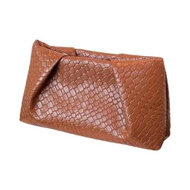 Imagem de Bolsa De Ombro Grande Capacidade Em Tecido, Bolsa Clutch Retrô Da Moda