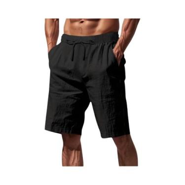 Imagem de Bermuda Masculina 3XL Respirável Para O Verão, Calças De Praia Havaian