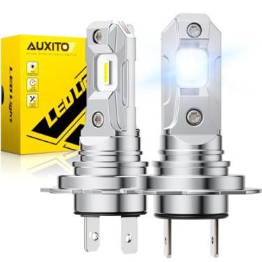 Imagem de AUXITO Lâmpada de neblina H7, branco 6500K 400% mais brilhante, Canbus pronto com ventilador, pacote com 2