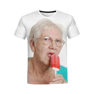 Imagem de Camiseta 3D Impressa Para Homens E Mulheres, Verão, Engraçada, Avó, Pi