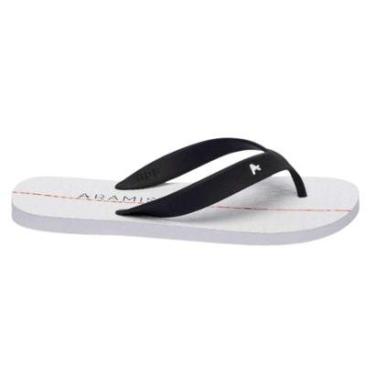 Imagem de Chinelo Aramis Branco/Preto Branco+Preto - 38-Masculino