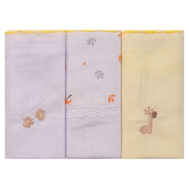 Imagem de Fralda para Bebê 68 cm x 70 cm 3 Unidades Bublim, Amigos da Floresta