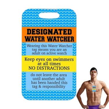 Imagem de Placas de regras de piscina ao ar livre,Lista de Distintivos de Regras de Piscina de Acrílico - Vigilante de água designado, acessórios para piscinas de segurança aquática, sinais criativos de lembret