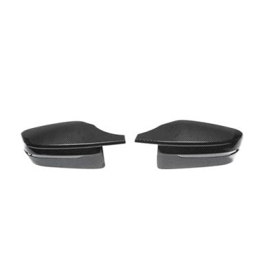 Imagem de Capa de espelho de carro compatível com BMW Série 2 G42 220i M2 G87 Coupe 2022~2025 2023 Cap Wing Fibra de carbono Preto Guarnição Parte Acessórios(Carbon Fiber)