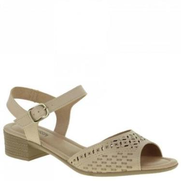 Imagem de Sandália Mississipi Feminina Salto Bloco Baixo Preta Q1562-Feminino