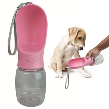Imagem de Garrafa Agua Bebedouro Pet Cachorro Gato Passeio Viagem Caminhada Said
