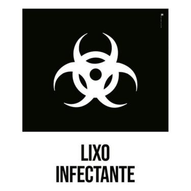 Imagem de Kit 3 Placas Desenho Lixo Infectante
