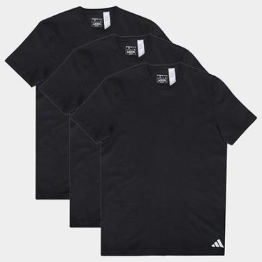 Imagem de Kit Camiseta Adidas Gola V 3 Peças Masculino-Masculino