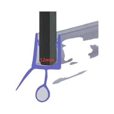 Imagem de Tiras De Vedação Para Porta De Box De Banheiro 50cm, 2 Peças, Retentor