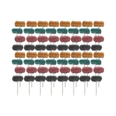 Imagem de Conjunto De Escovas Abrasivas De Nylon Para Mini Furadeira, 100 Peças,