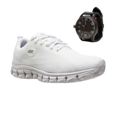 Imagem de Tenis Ortopedico Masculino Corrida Caminhada Academia Treino + Relógio-Masculino