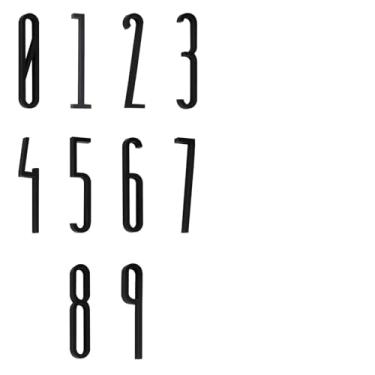 Imagem de LELE LIFE 40 números autoadesivos de caixa de correio de 0 a 9, 1,96 polegadas/5 cm, números de casa de acrílico para uso externo, adesivos de endereço de porta 3D, placa para casa, quarto