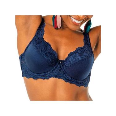 Imagem de Sutiã Demillus 065204 Iridien Com Aro e Bojo Renda e Microfibra Taça B