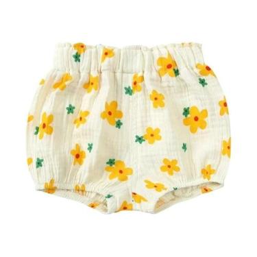 Imagem de Shorts De Verão Para Bebês, Algodão, Linho, Respirável, Desenho Animad