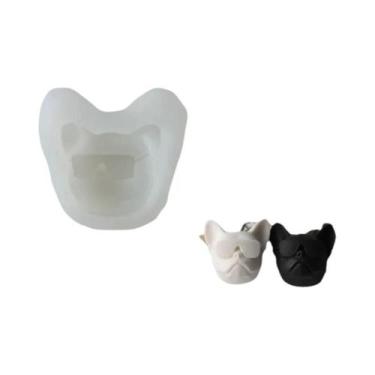 Imagem de Molde De Silicone Para Vela De Bulldog Francês, Resina De Animais, Fil